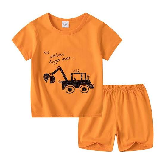 Boys cotton Bermuda set ( size s, M, L, and XL)