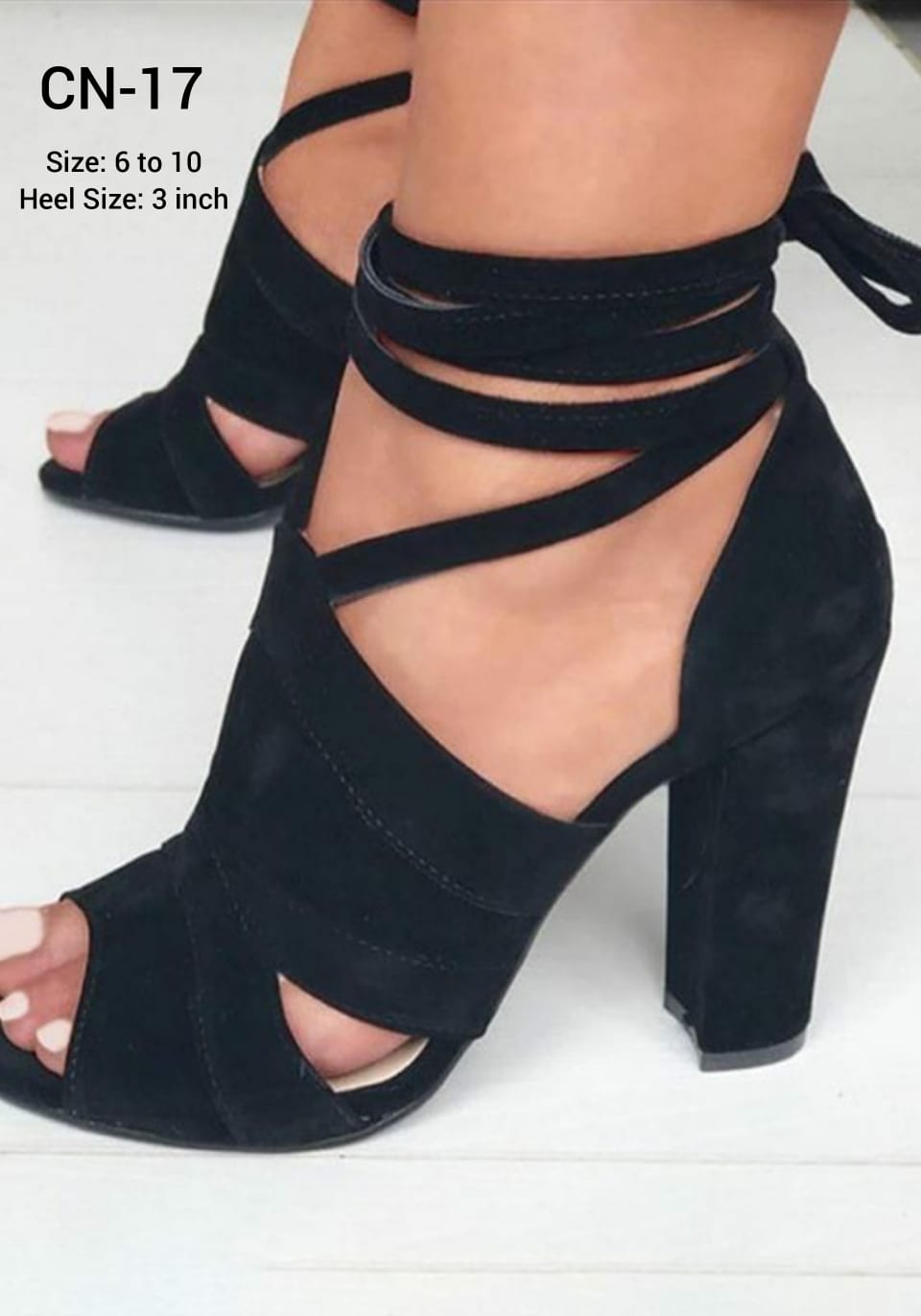 BLACK FANCY HEELS