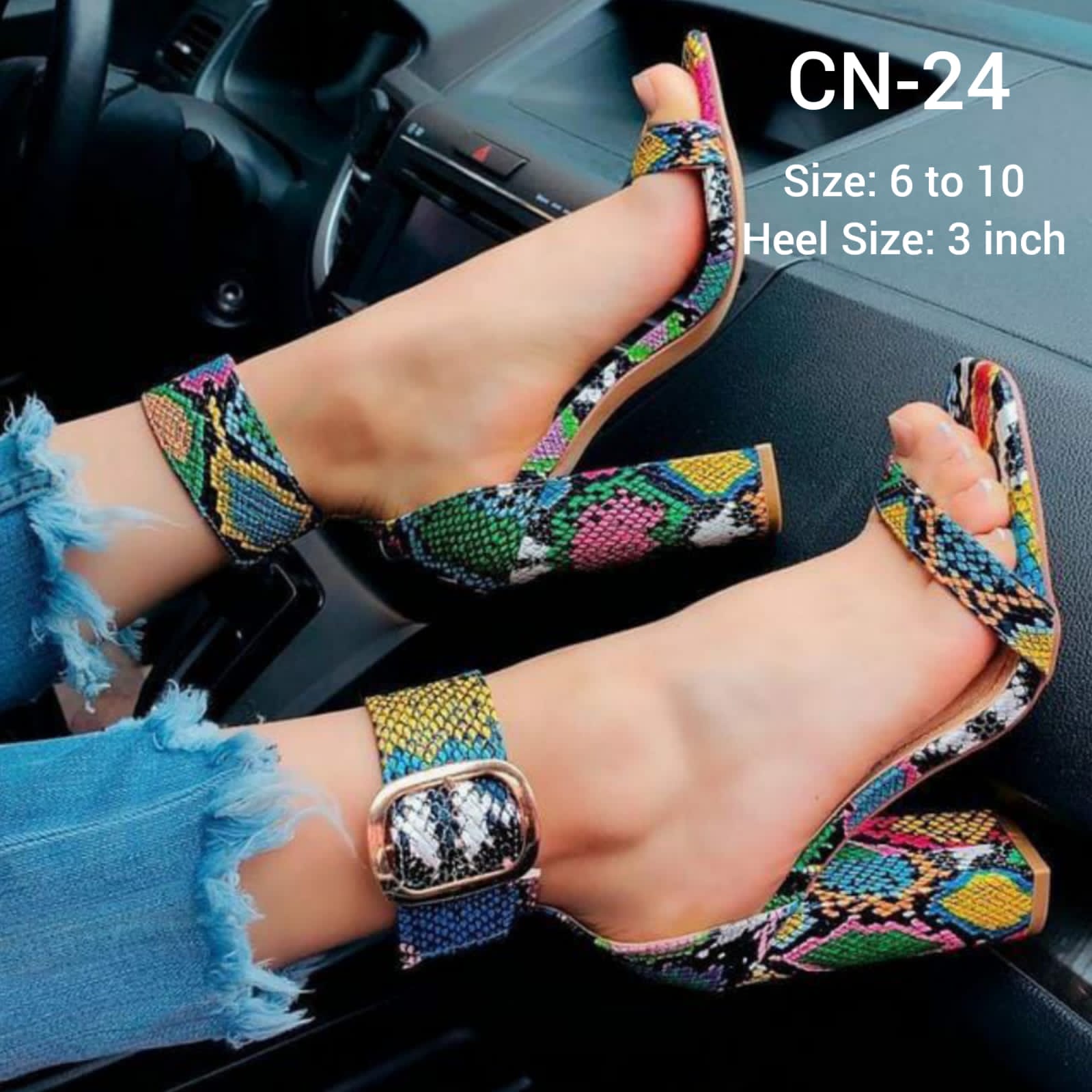 MULTI COLOR HIGH HEELS