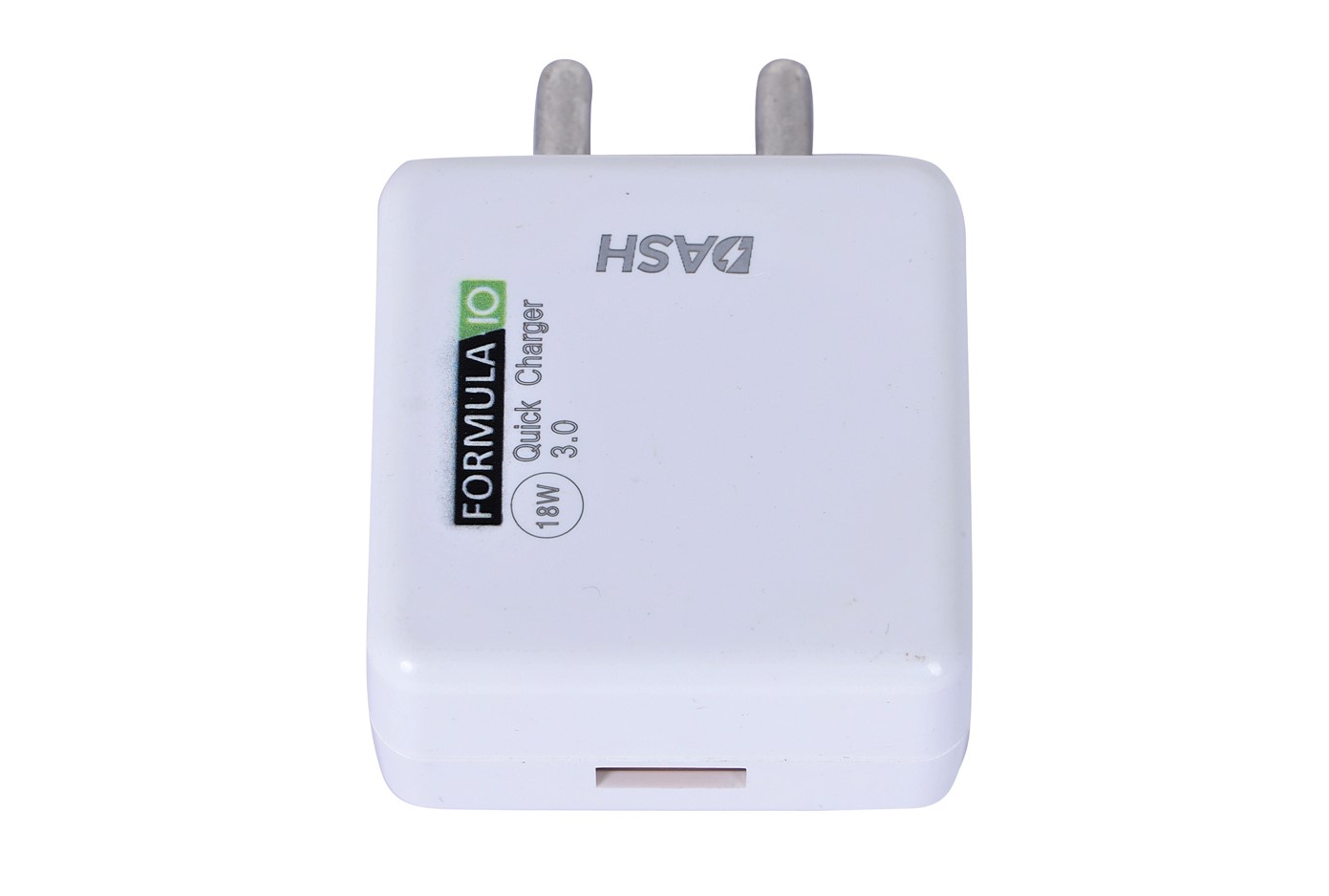 FormulaIO 18W USB Smart Charger, Made in India, Fast Charging Power Adaptor with Type C Data Cable for All iOS & Android Devices - (White)