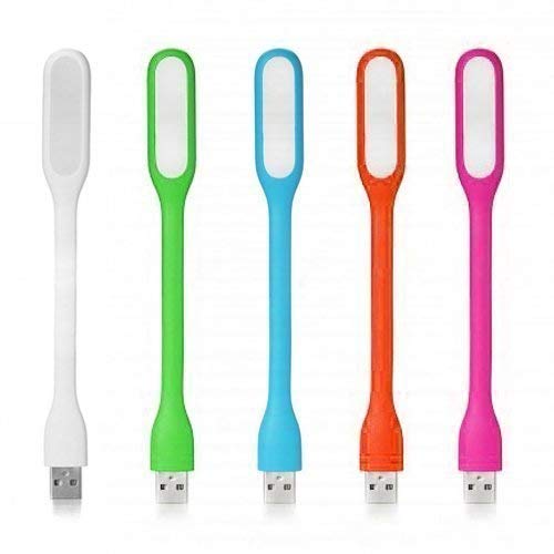FormulaIO 3Pcs Flexible USB LED Light Lamp for Computer Laptop Pc Powerbank (Multicolour)