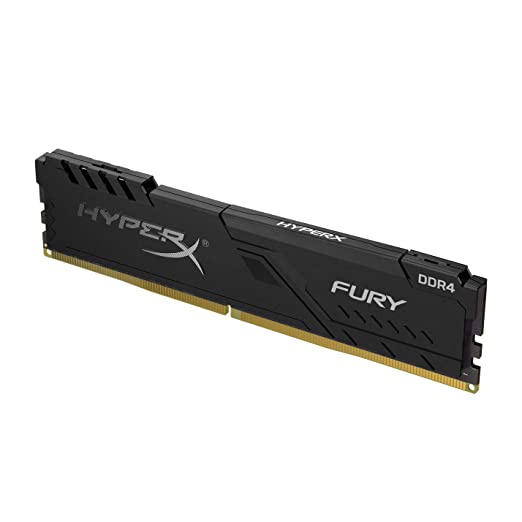 HyperX Fury 8GB 3600MHz DDR4 Ram CL17 DIMM 1Rx8 Black Single Stick Desktop Memory with Low-Profile Heat Spreader