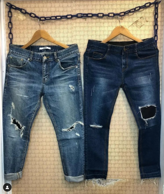 Cutting Denim Jeans