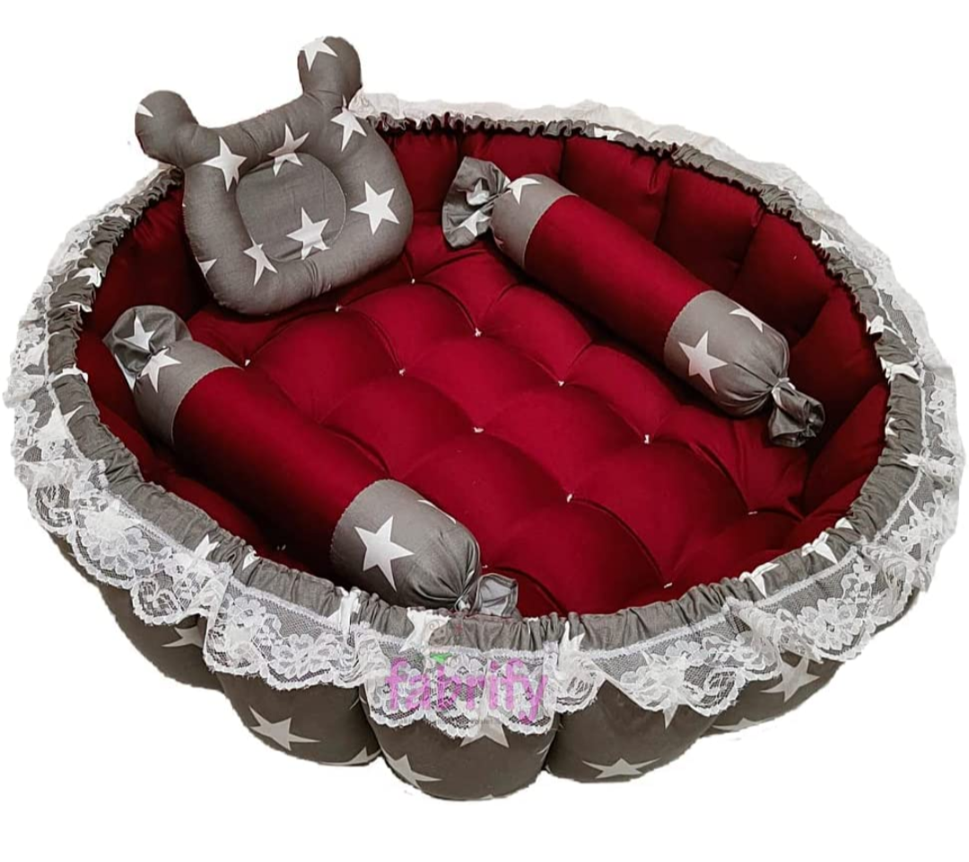 Baby Round Bed With Mosquito Net 0-12 M