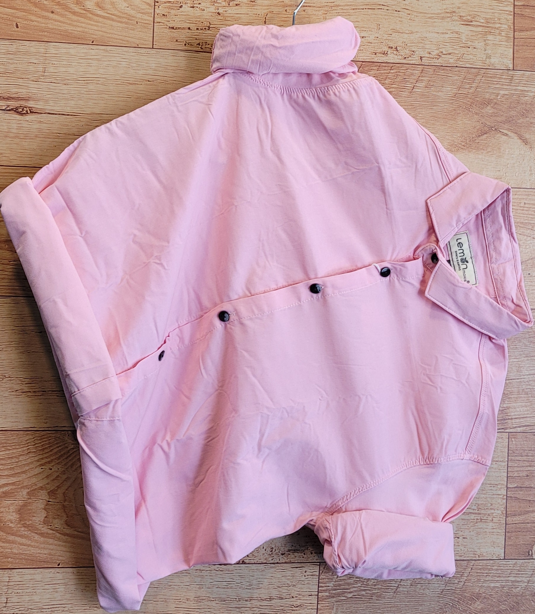 Baby Pink Lycra Plain  Shirt