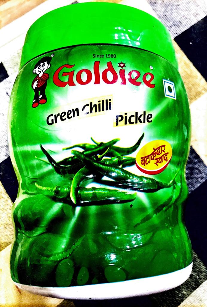 Goldie Green chilli pickle 1kg