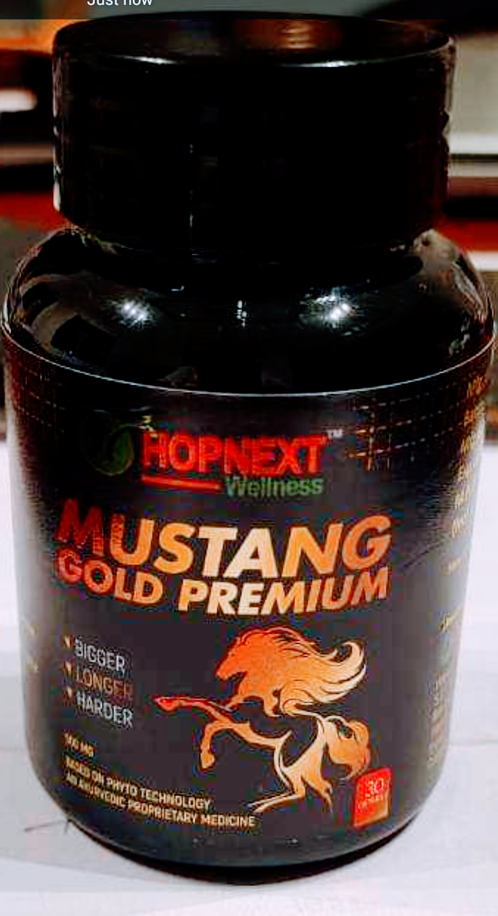 Mustang Gold Premium 100% Herbal Capsule for Men and Women.   60 Capsule