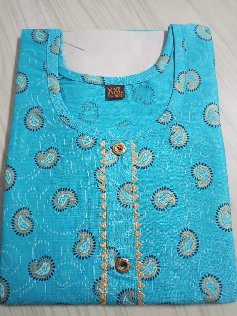 Full Print Long Kurtis (Cotton)