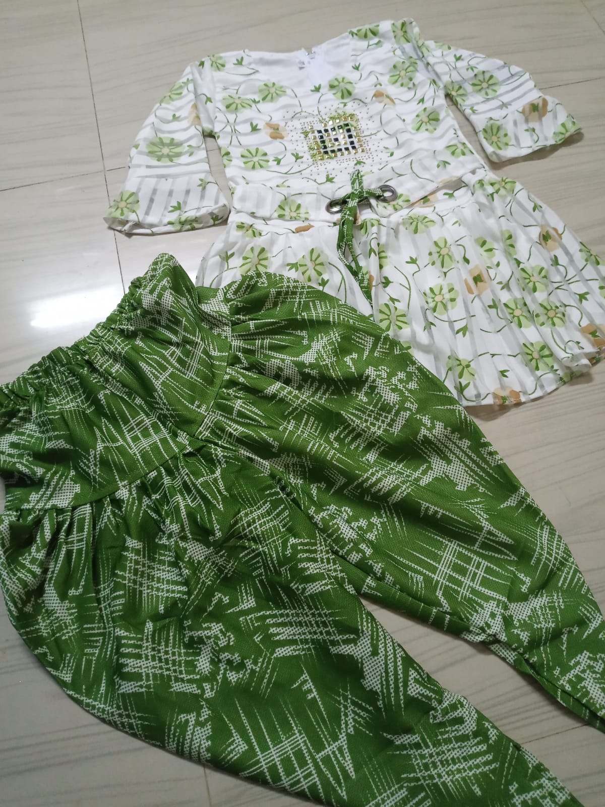 Girls Dhoti Set