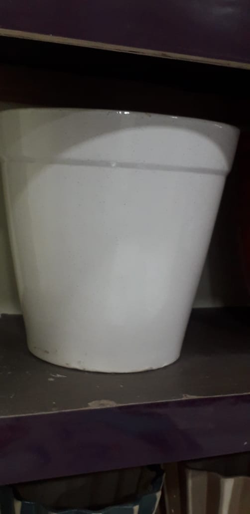 white planter