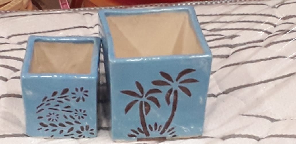 small ceramic pots (design) set