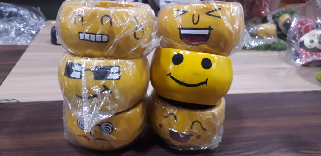 Smile planter pack of 6