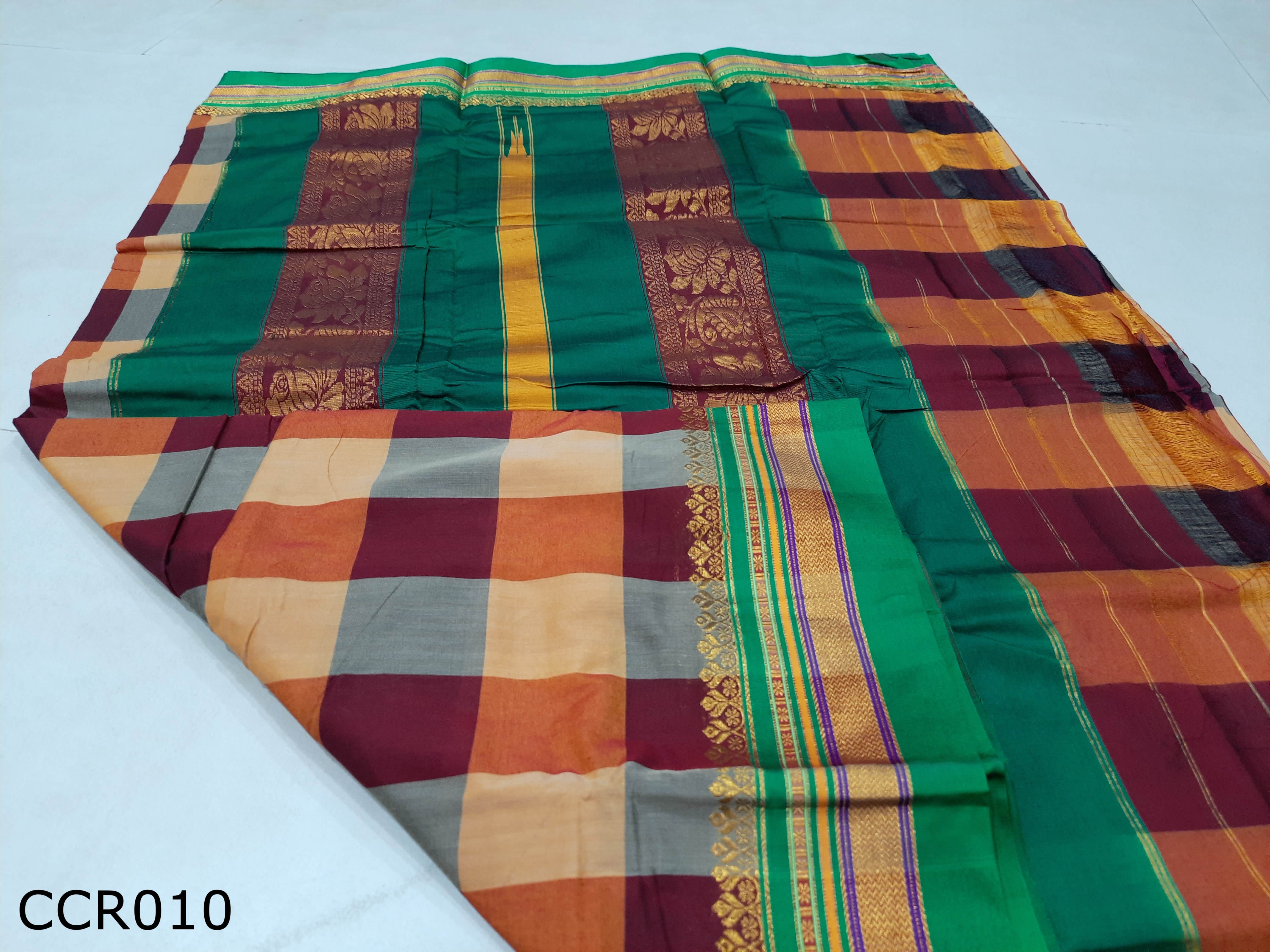 Cotton silk Rich Pallu 