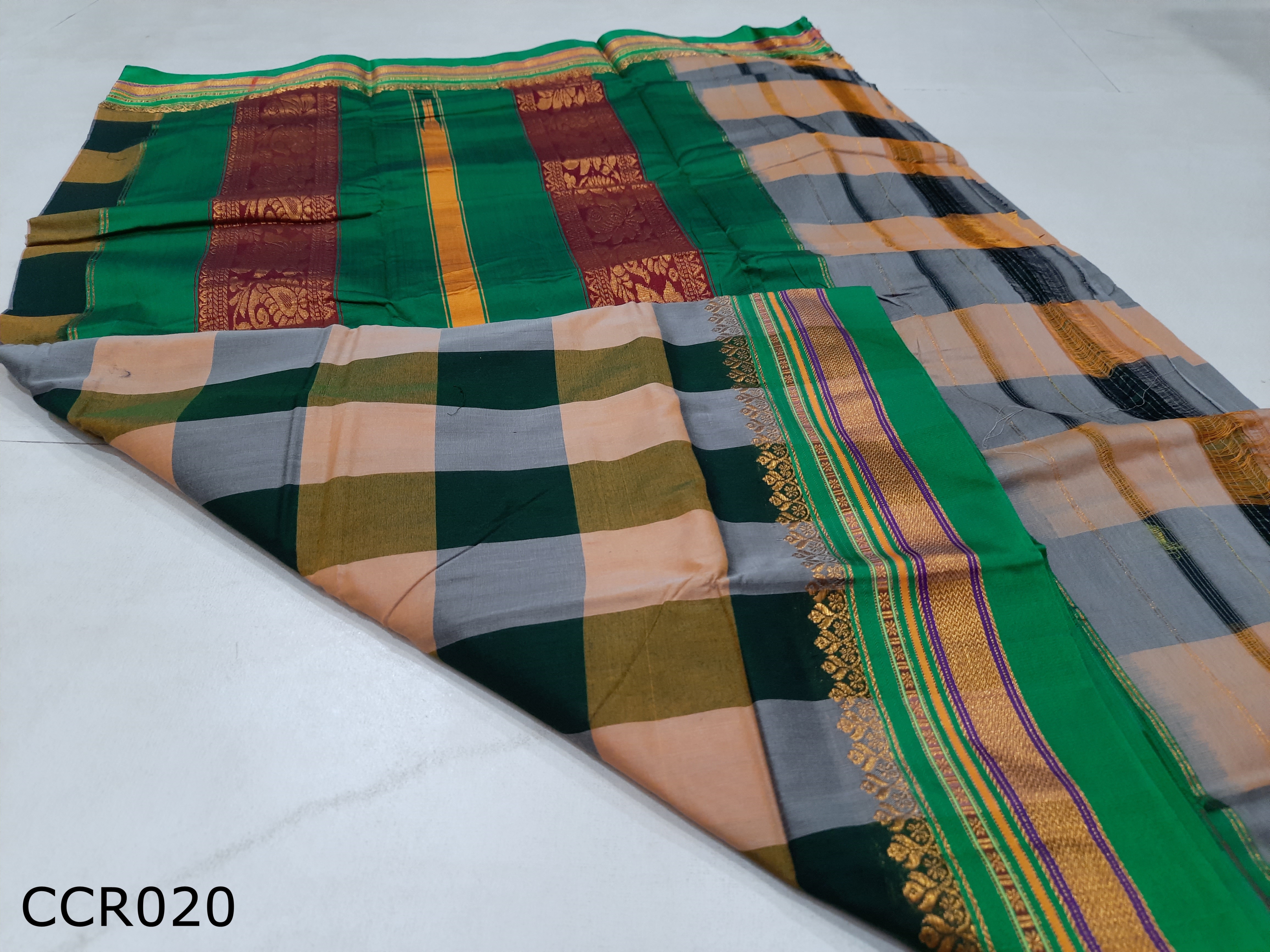 Cotton Saree Rich Pallu