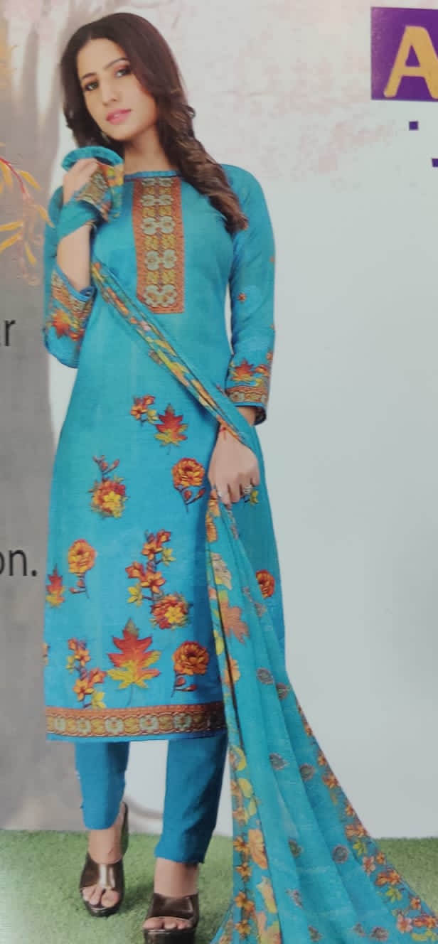 Cotton unstitched suit