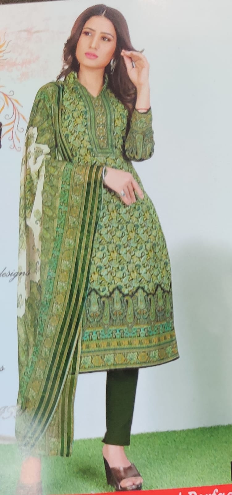 Cotton printed suits 