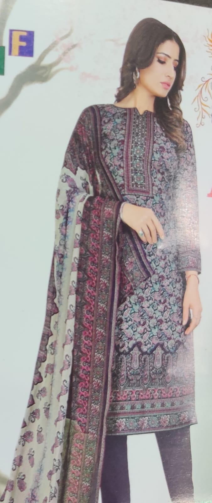 Cotton printed unstich suits