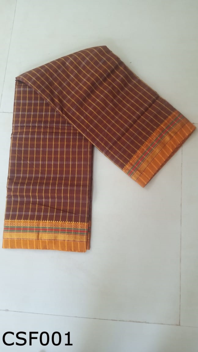 Cotton Silk Multi Checks