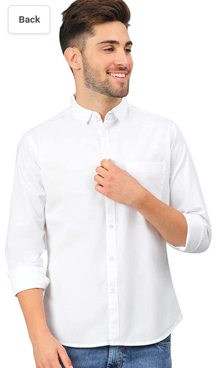 Twill fabric white shirts