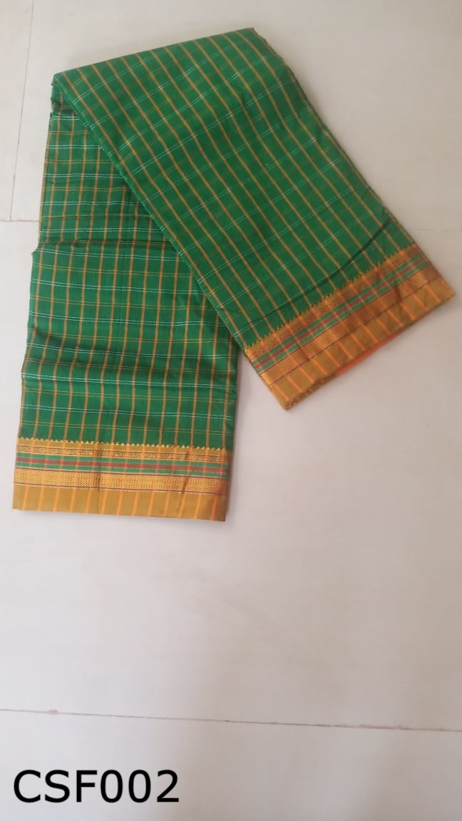 Cotton Silk Multi Checks