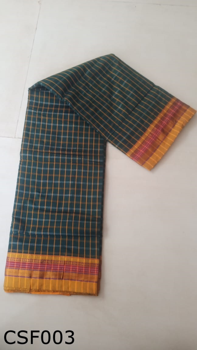 Cotton Silk Multi Checks 