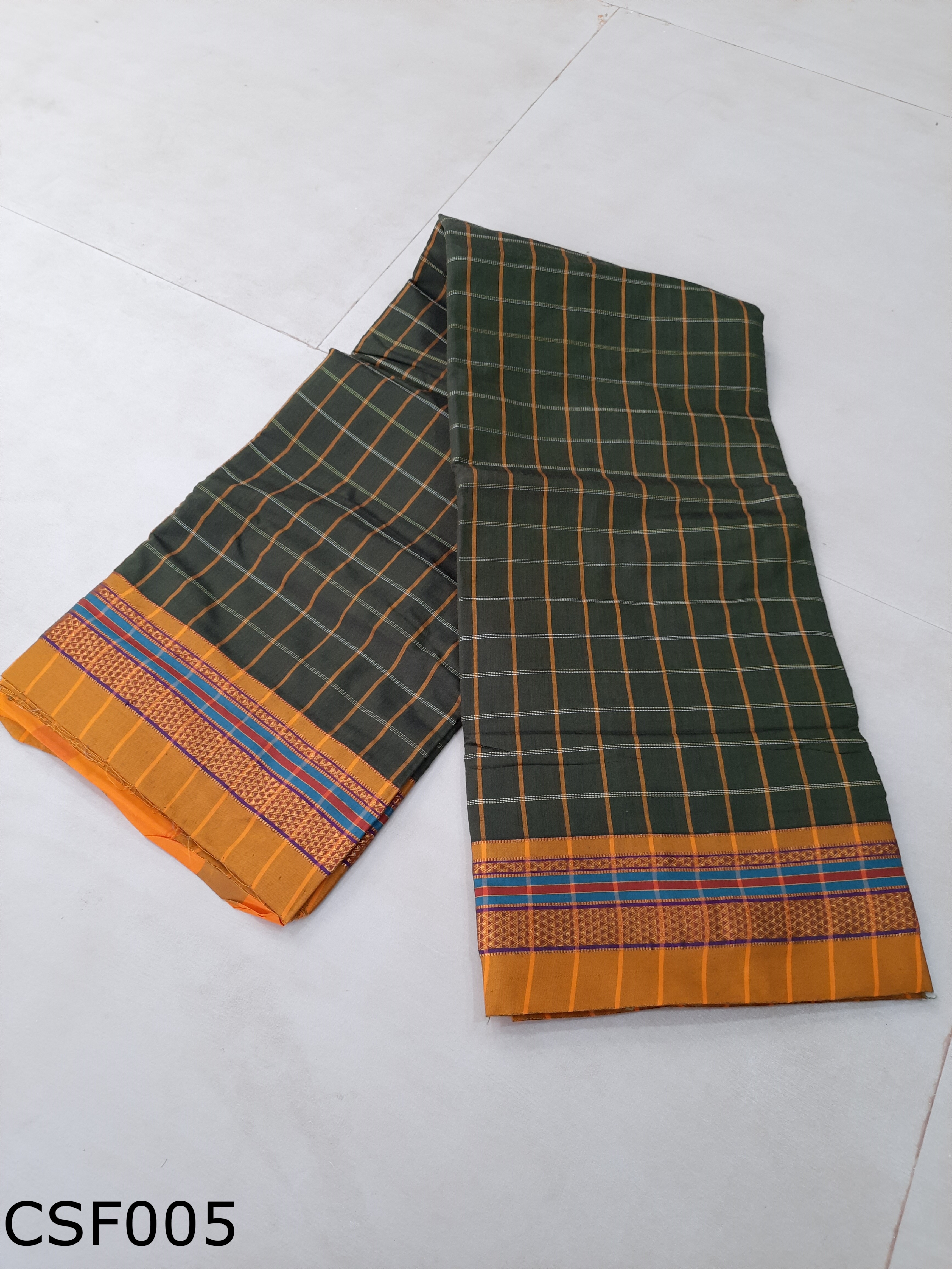 Cotton Silk Multi Checks