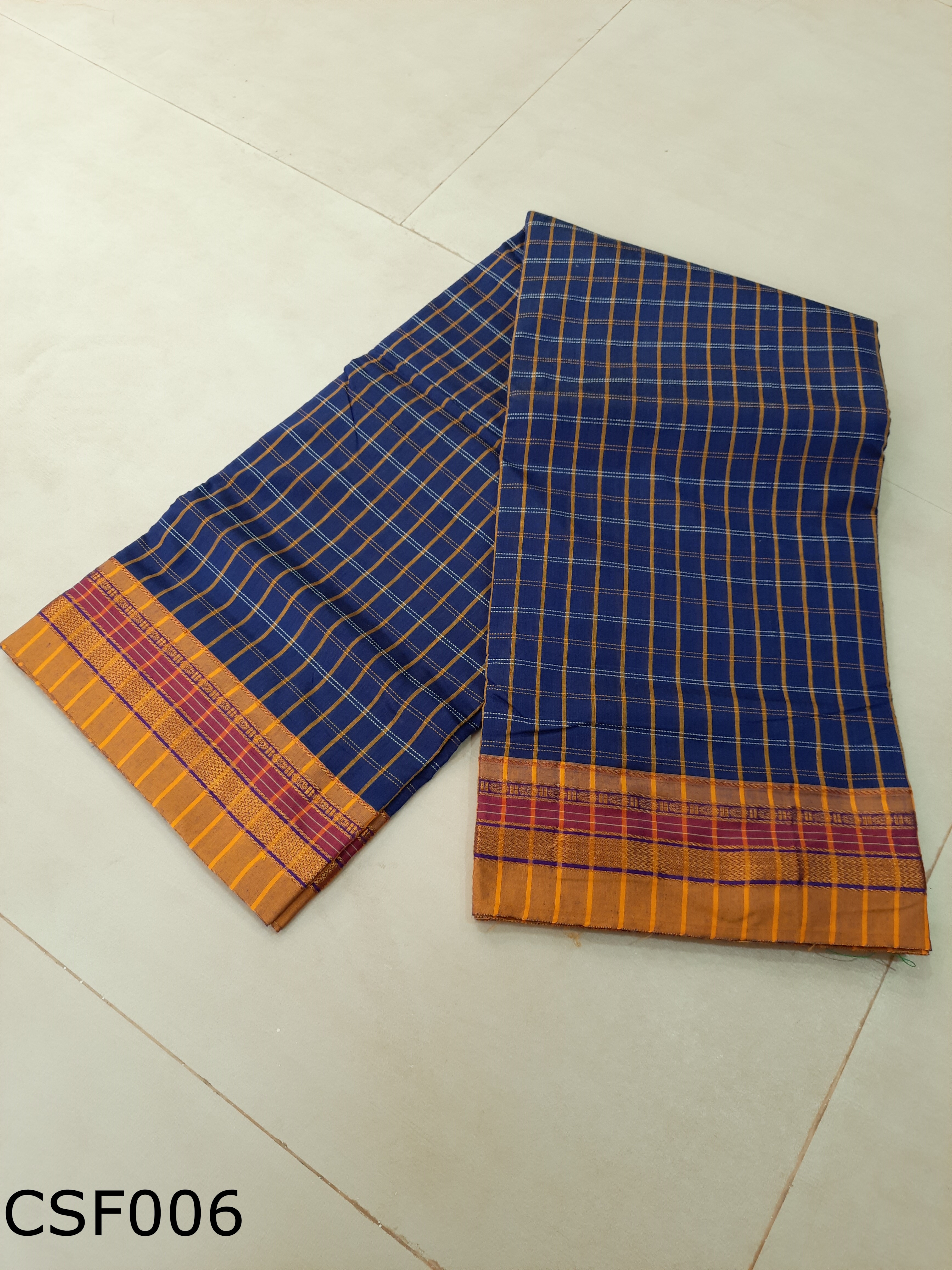 Cotton Silk Multi Checks 