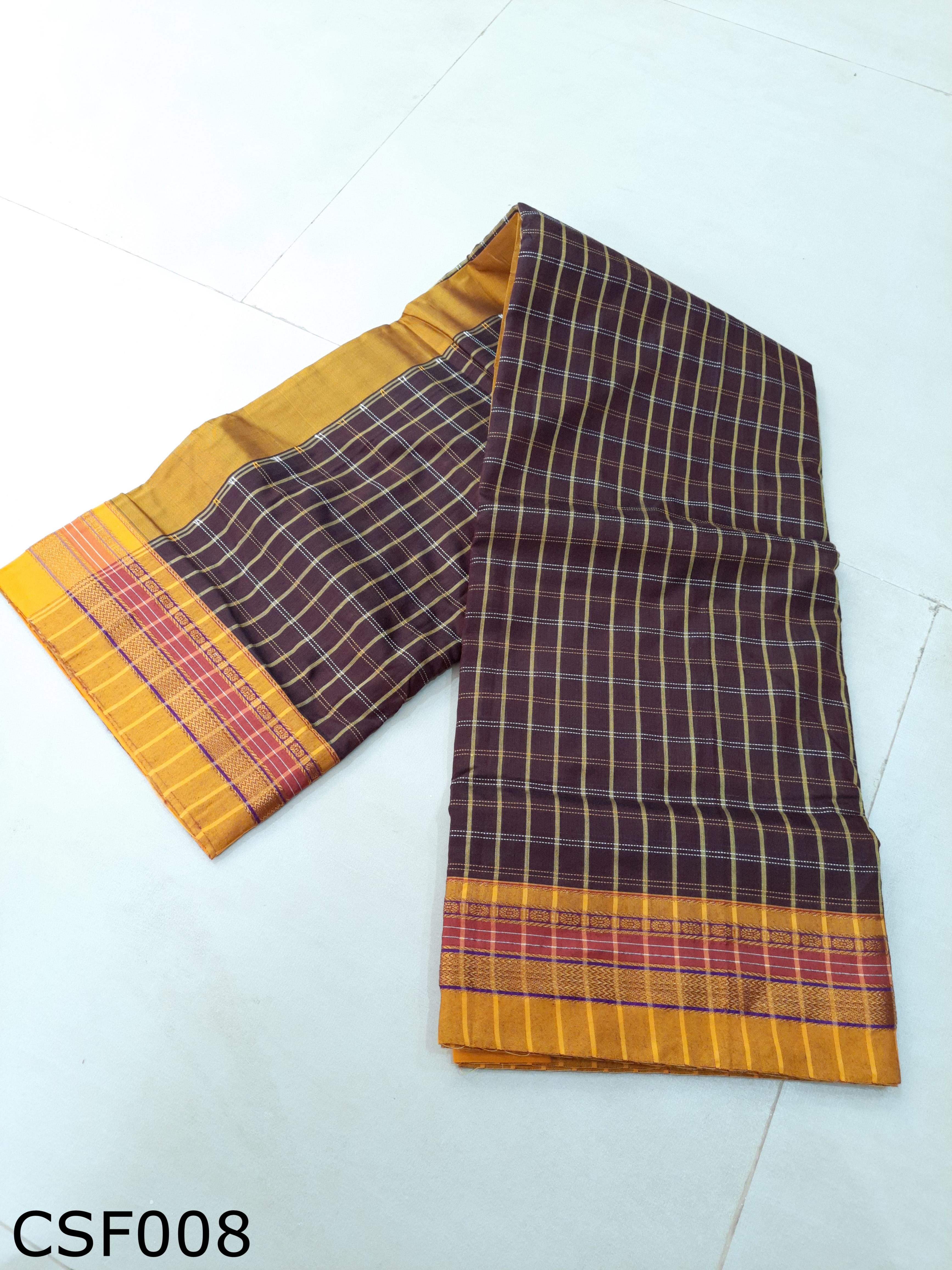 Cotton Silk Multi Checks