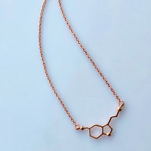 Rose gold serotonin necklace 