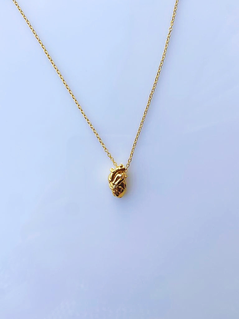 Gold anatomical heart 