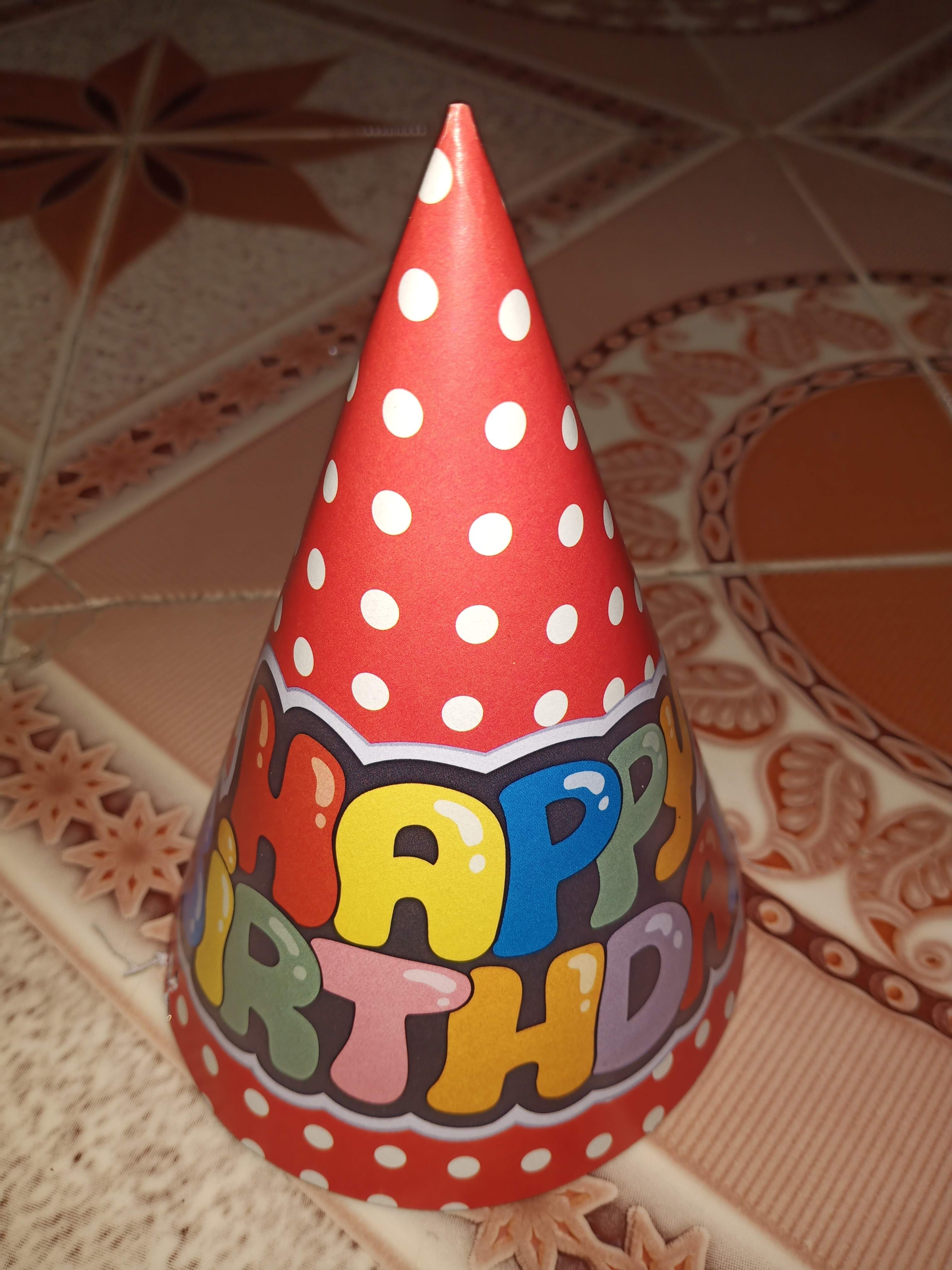 Dotted Birthday Cap