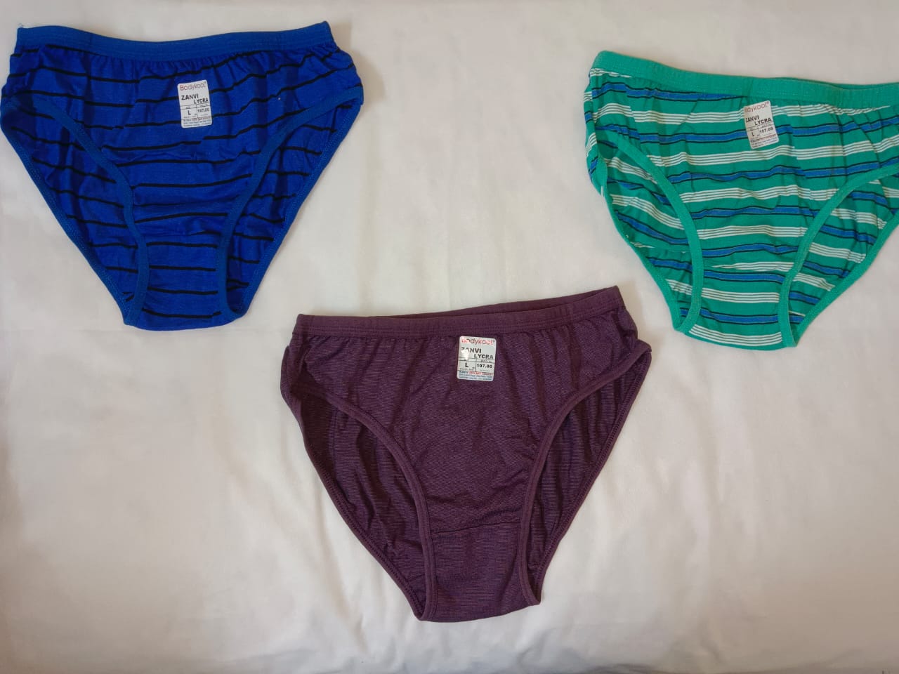 Lycra Cotton Panty Set of 3
