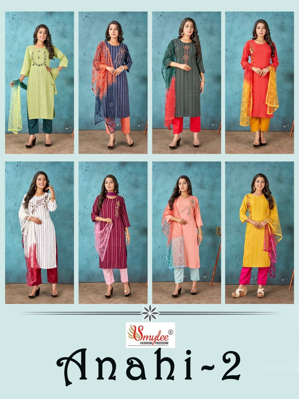  Anahi Vol 2 Smylee Readymade Pant Style Suits