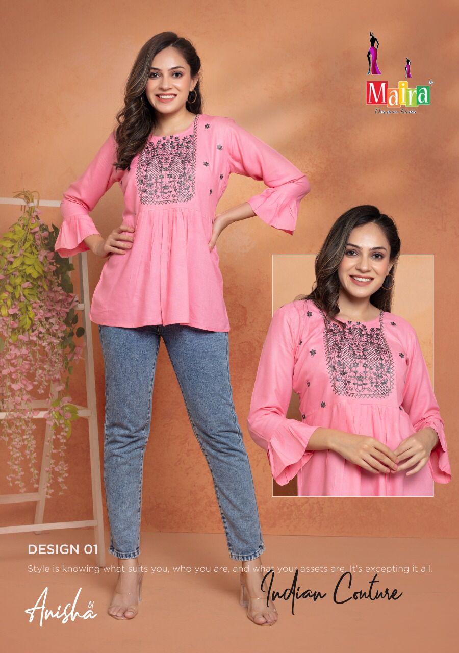 Anisha Vol 1 Maira Stylish Short Tops
