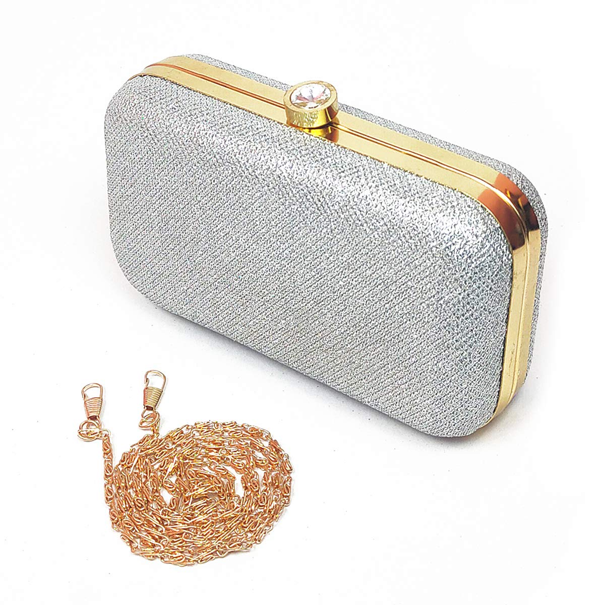 FANCY SILVER CLUTCH