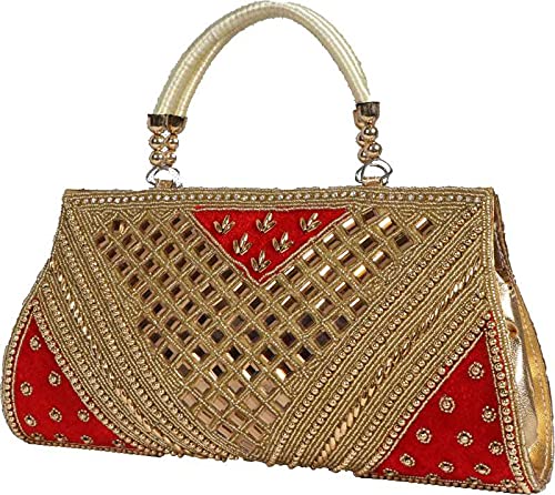 FANCY BRIDAL RED PURSE