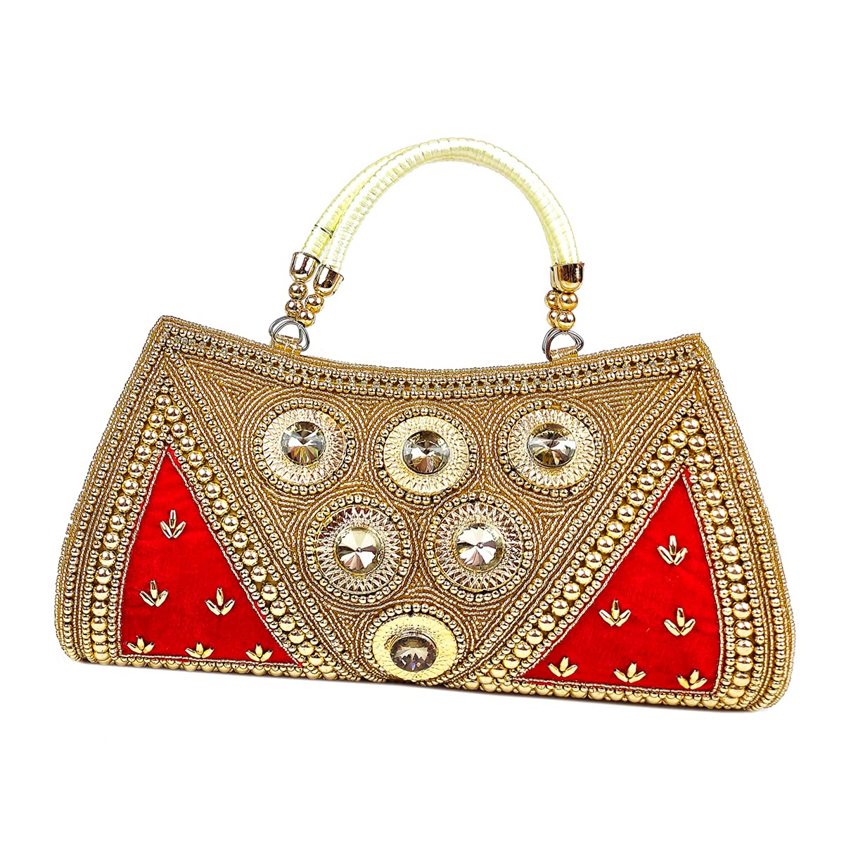 FANCY RED BRIDAL PURSE