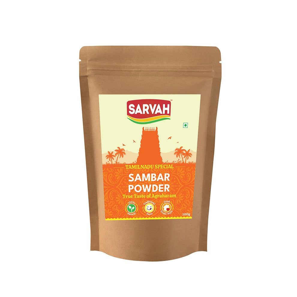 Agraharam Special Sambar Powder | No Garlic | All Natural | 100gms