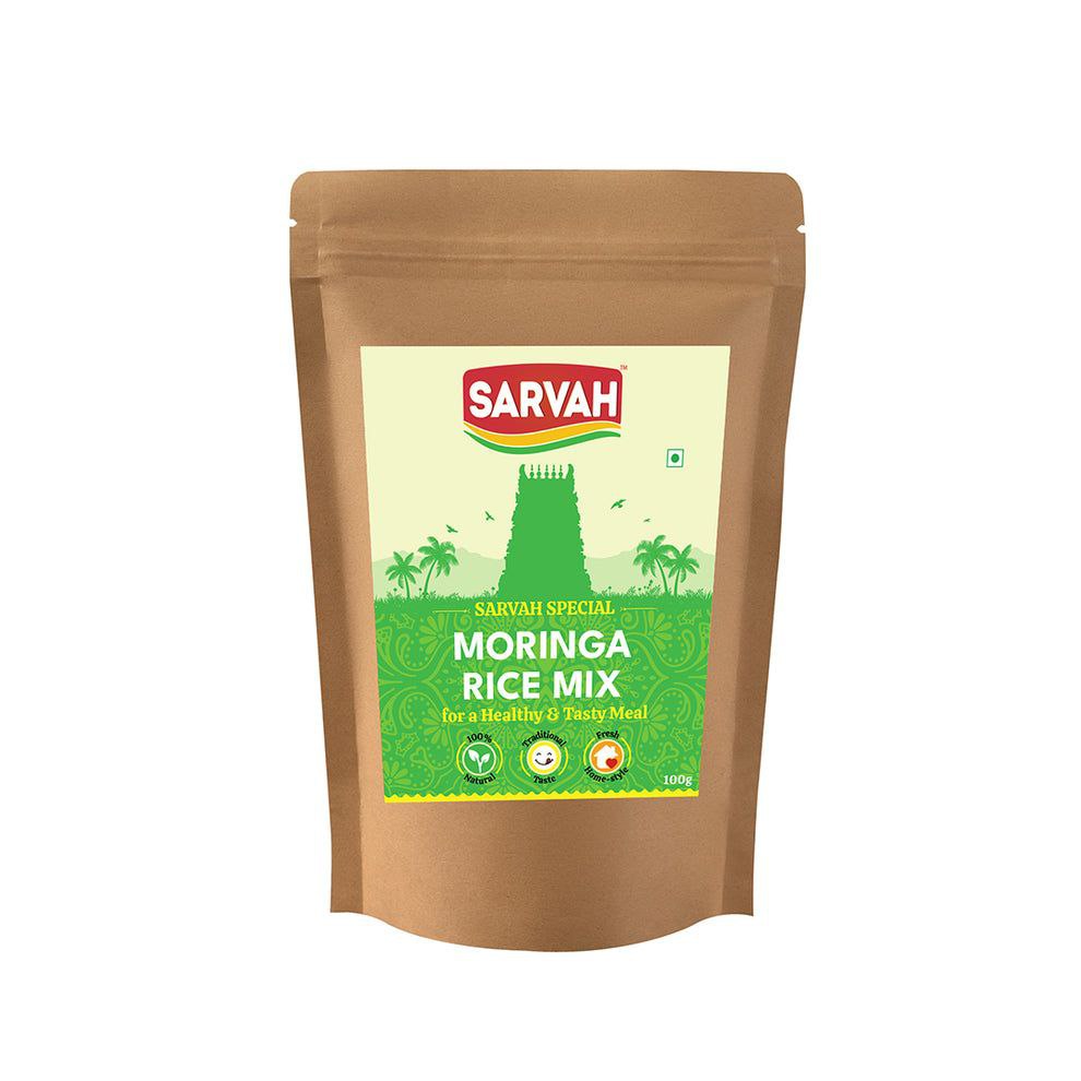 Sarvah Special Moringa Rice Mix | No Garlic | All Natural | 100gms