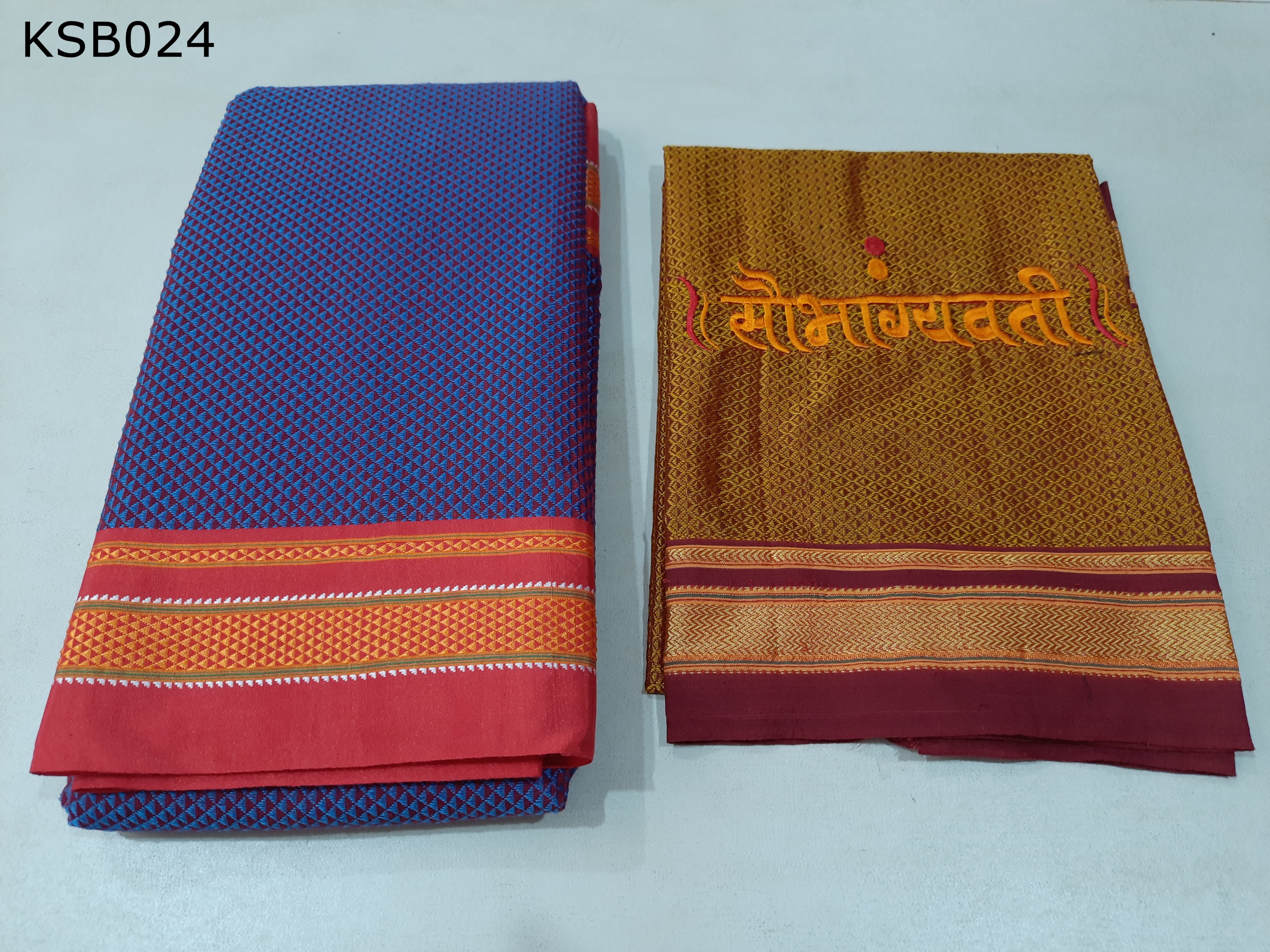 Khun Lining pallu With Soubhagyavati Blouse