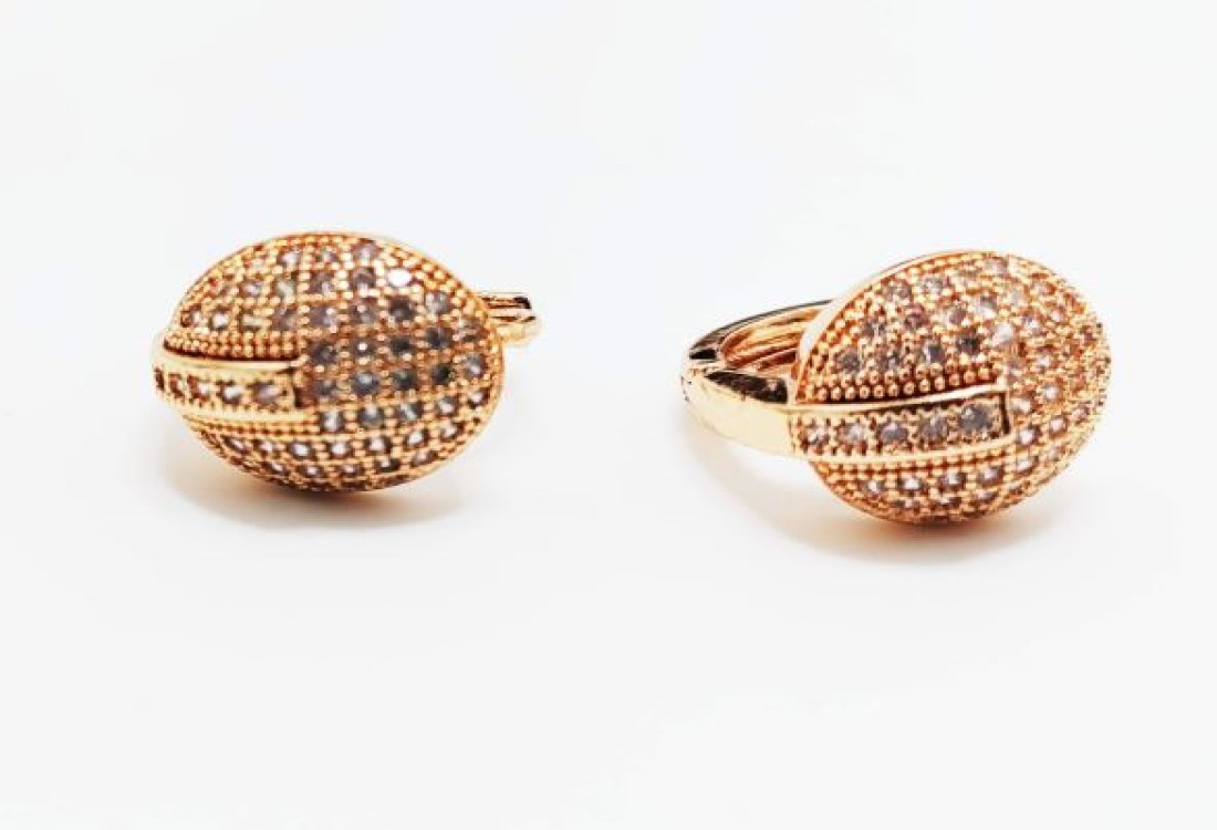 FASHIONABLE AMERICAN DIAMOND STUD STYLE BALI EARRINGS