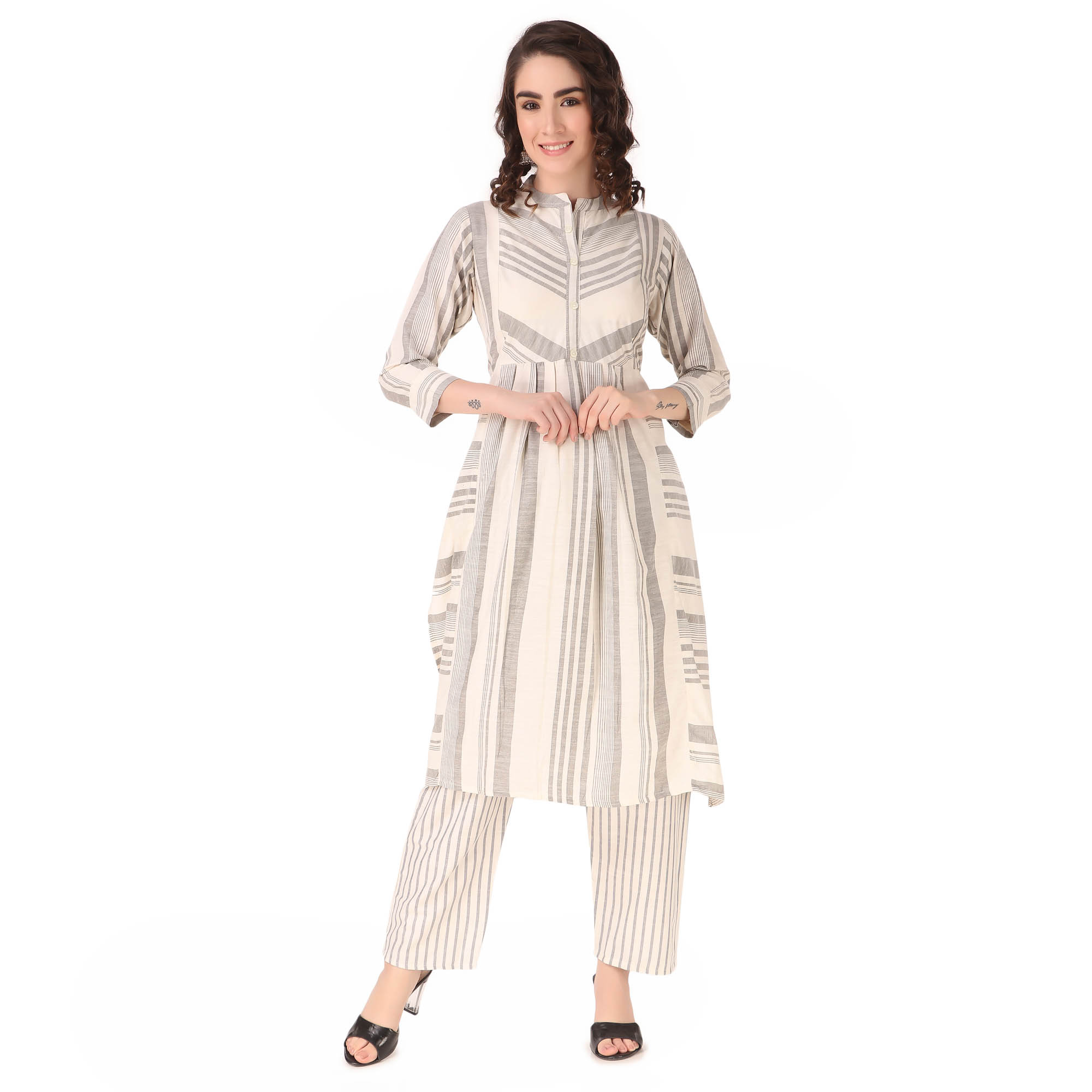 cotton plazo set