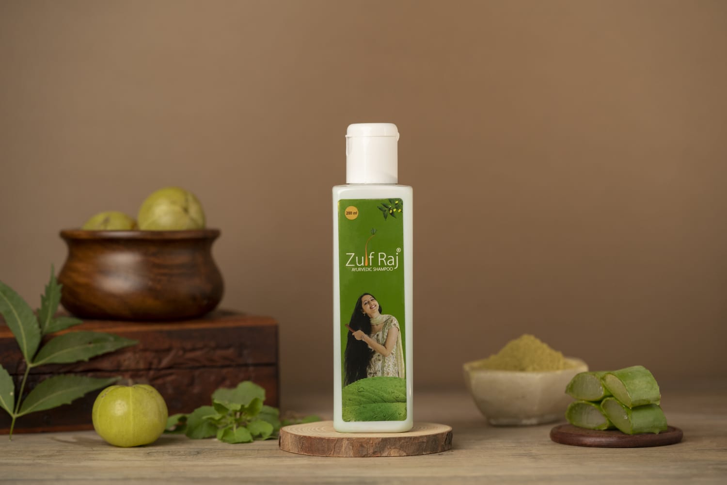 Zulfraj Premium Ayurvedic Hair Shampoo (200ml*3)