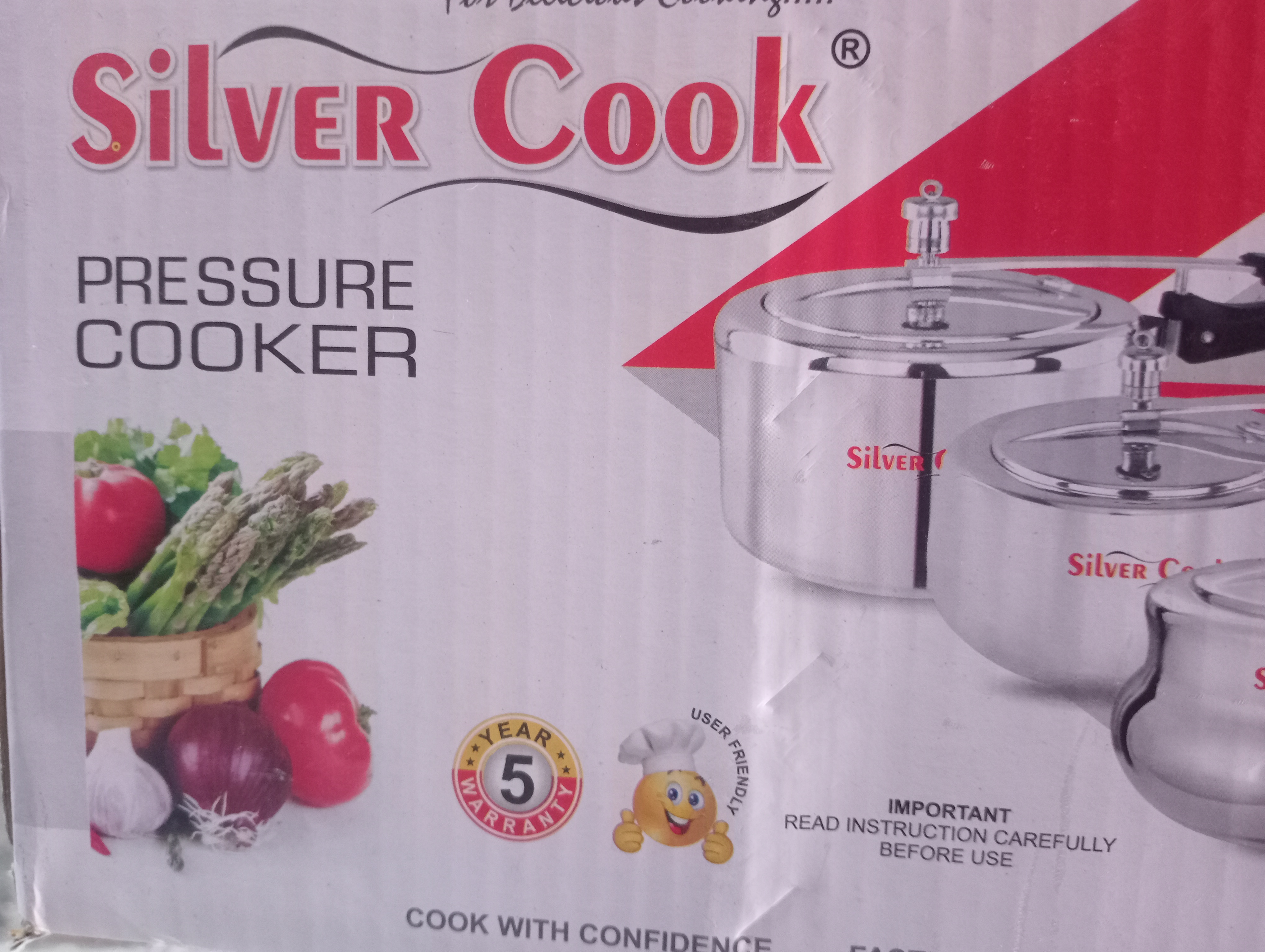 Silver cook pressure cooker 