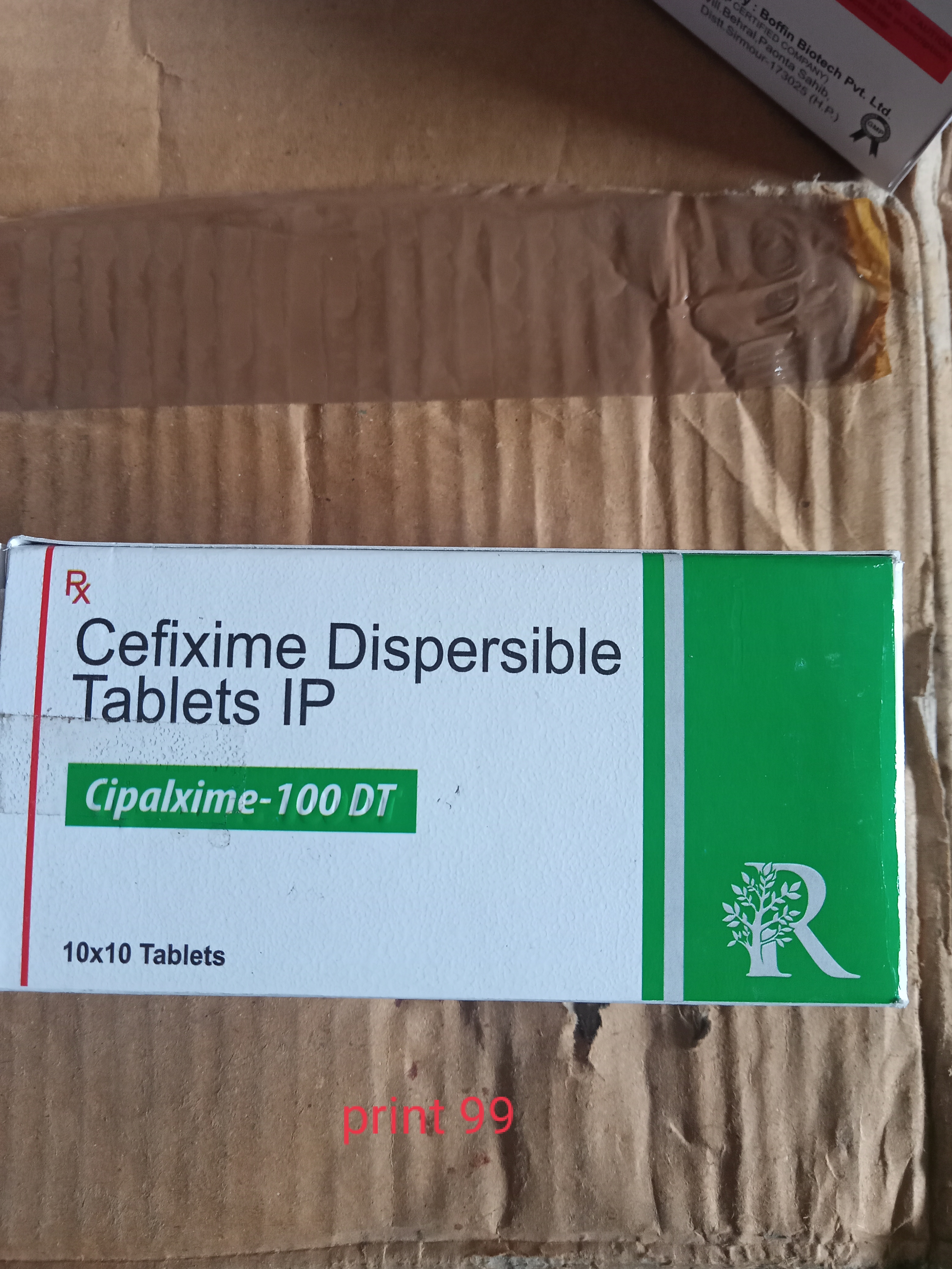cefixime 100 DT anti biotic tablet