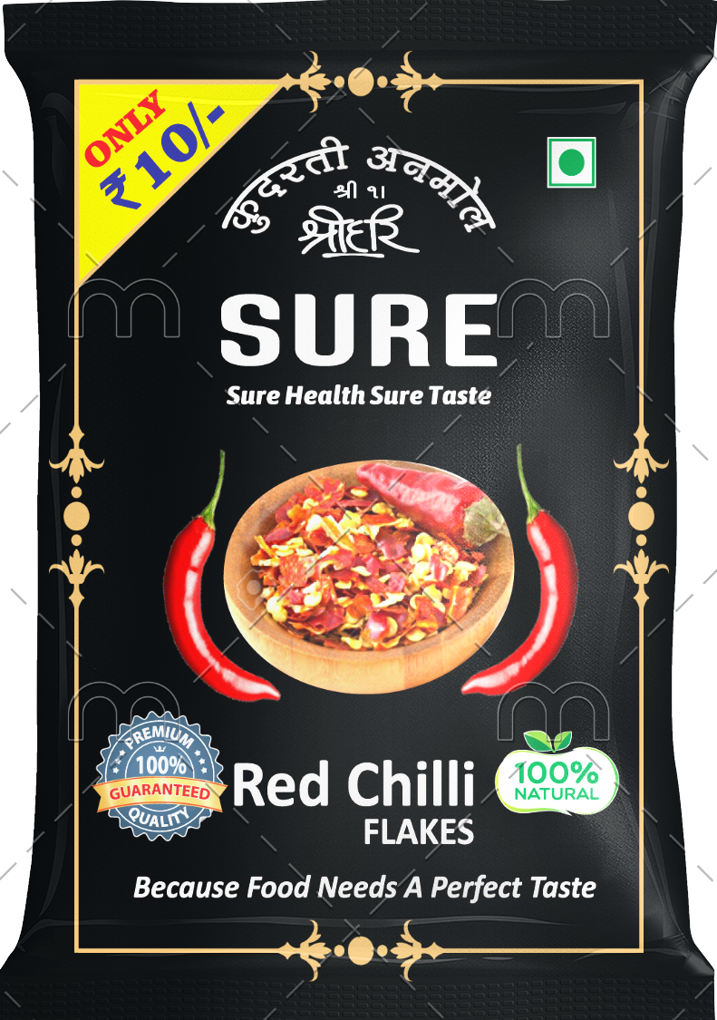 SURE Red Chilli Flakes Pouch