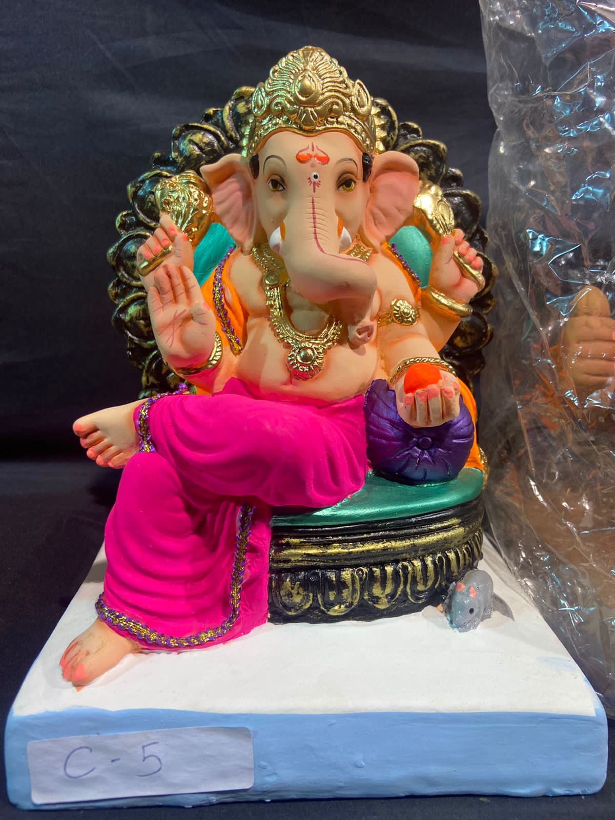 C5 pink dhoti 9"