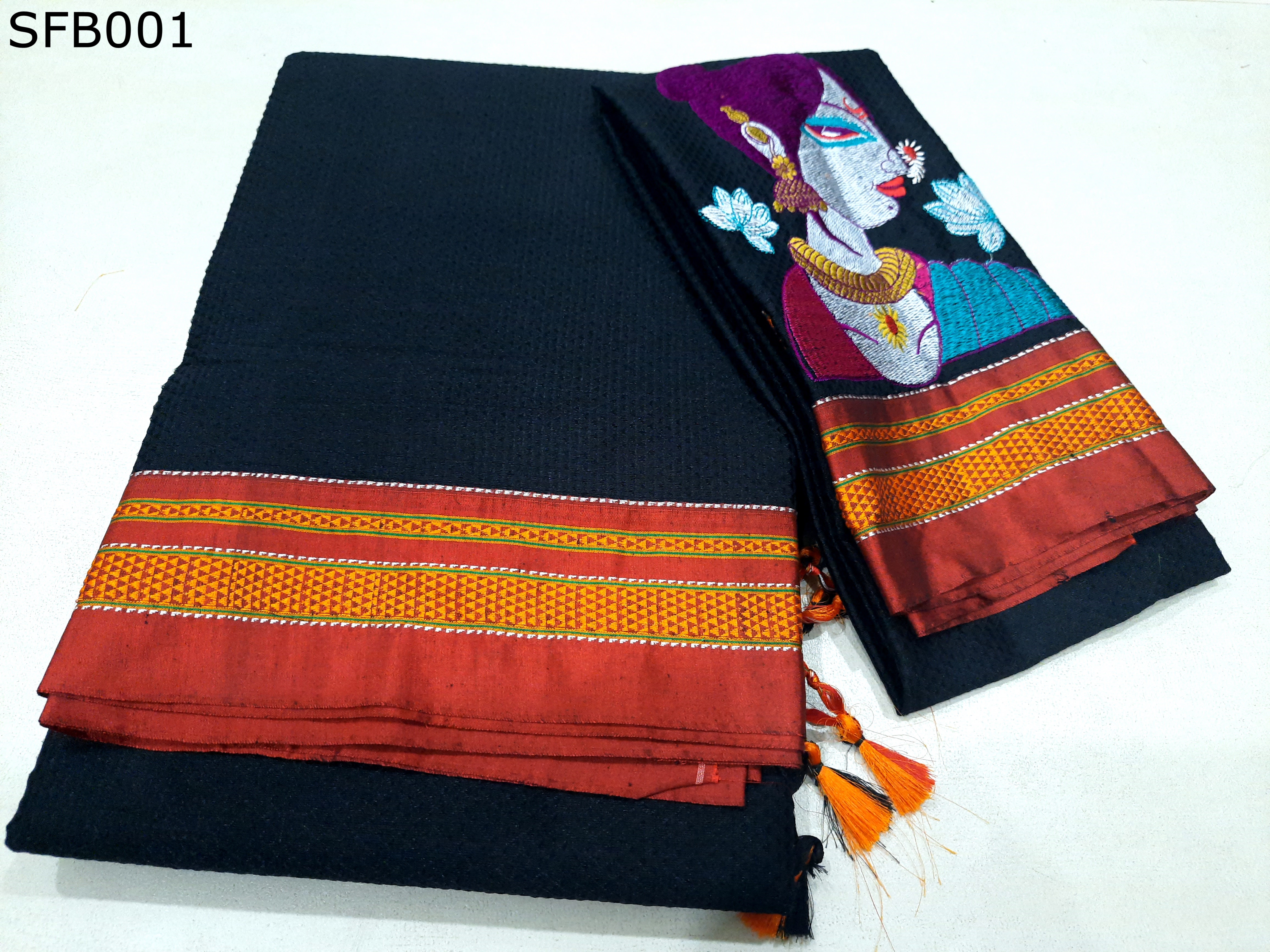 Khun Lining Pallu With Womania Blouse