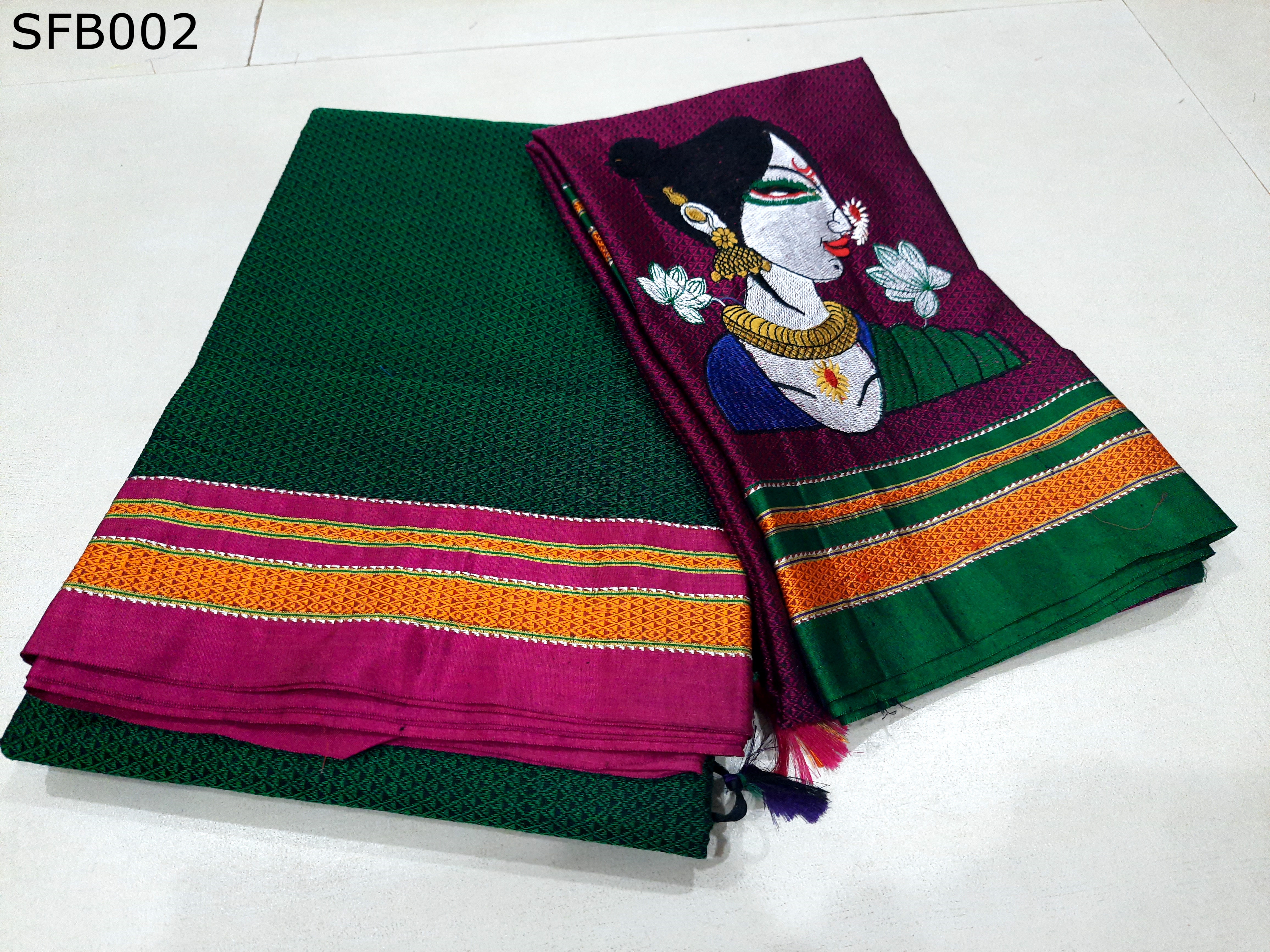 Khun Lining Pallu With Womania Blouse