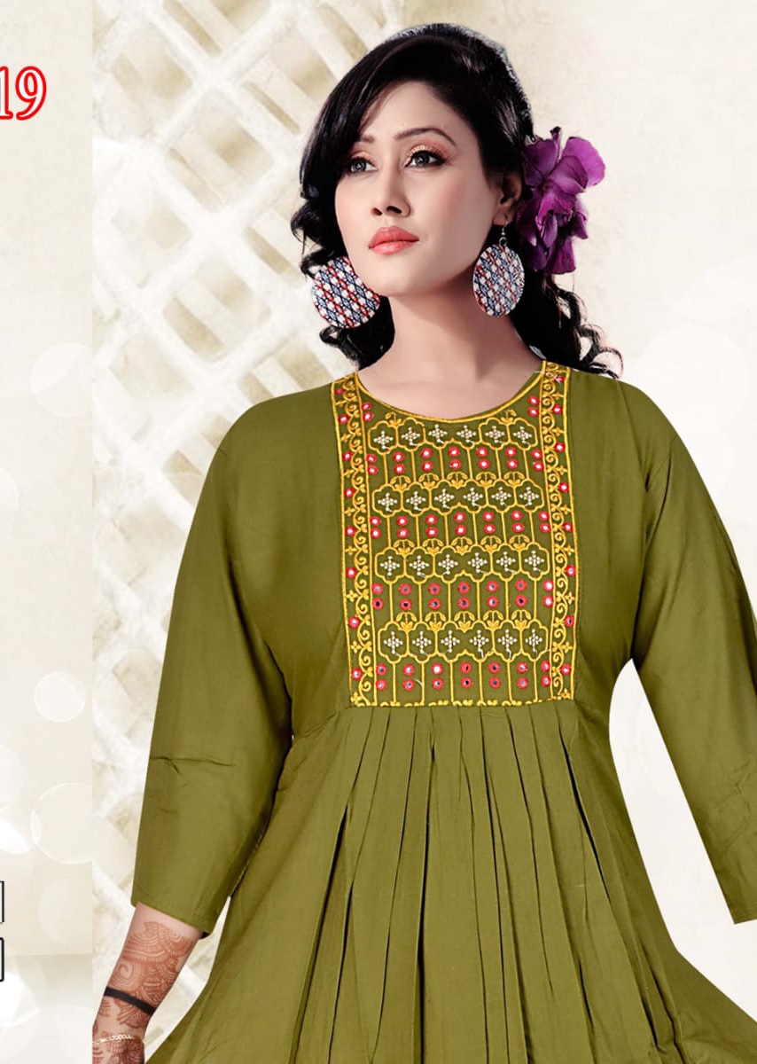 Green colour Kurti 